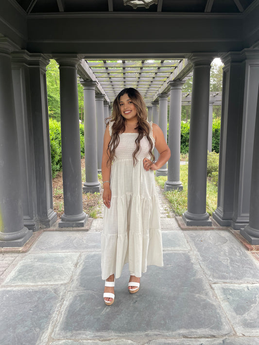 Petite Linen Maxi Dress